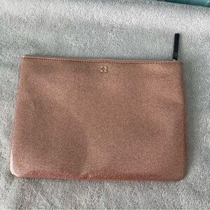 Kate Spade Rose Gold Glitter Pouch